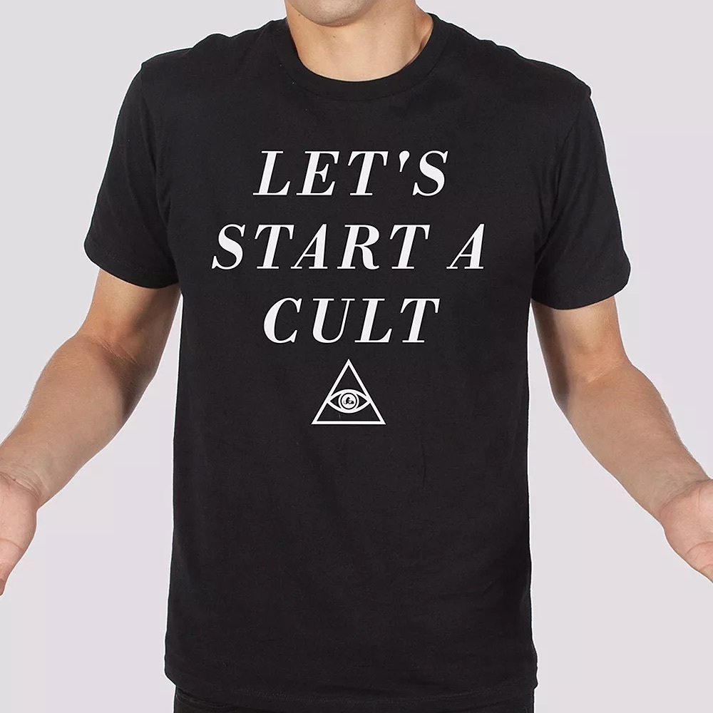 Headline “Let’s Start A Cult” T-Shirt Size Medium